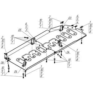 Защита Абсорбер, Топливные Трубки Ford Bronco Sport ( 2020-2024 ) г. арт: 70713 photo3 Интернет магазин Автоаксессуаров Защита картера, МКПП, АКПП, РК, ТБ (Мотодор)