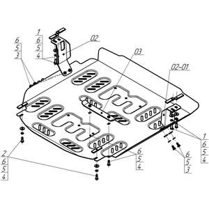 Защита Радиатор, Двигатель Foton Toano Pro ( 2026- ) г. арт: 77512 photo3 Интернет магазин Автоаксессуаров Защита картера, МКПП, АКПП, РК, ТБ (Мотодор)