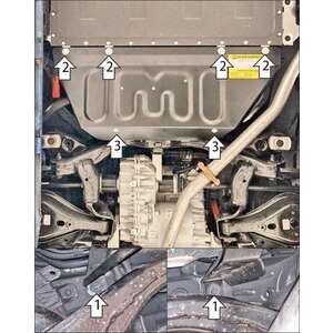 Защита Топливный бак Gac S7 ( 2025- ) г. арт: 77809 photo1 Интернет магазин Автоаксессуаров Защита картера, МКПП, АКПП, РК, ТБ (Мотодор)