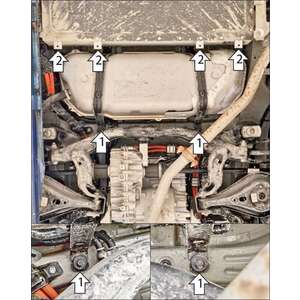 Защита Топливный бак Gac S7 ( 2025- ) г. арт: 77809 photo2 Интернет магазин Автоаксессуаров Защита картера, МКПП, АКПП, РК, ТБ (Мотодор)