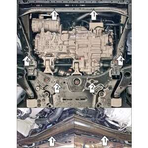 Защита Двигатель, Передний электромотор Gac S7 ( 2025- ) г. арт: 77808 photo2 Интернет магазин Автоаксессуаров Защита картера, МКПП, АКПП, РК, ТБ (Мотодор)