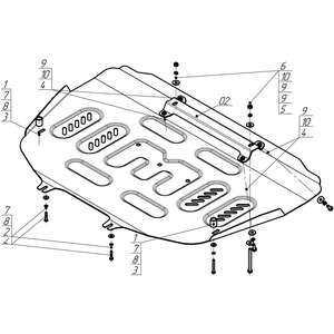 Защита Двигатель, Передний электромотор Gac S7 ( 2025- ) г. арт: 77808 photo3 Интернет магазин Автоаксессуаров Защита картера, МКПП, АКПП, РК, ТБ (Мотодор)