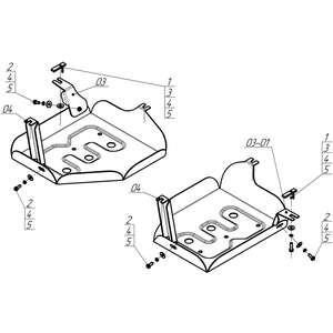 Защита Топливный бак Haval Jolion ( 2021- ) г. арт: 73109-2 photo3 Интернет магазин Автоаксессуаров Защита картера, МКПП, АКПП, РК, ТБ (Мотодор)