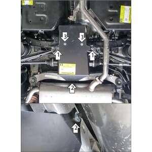 Защита Задний дифференциал Haval Jolion ( 2021- ) г. арт: 73110-2 photo1 Интернет магазин Автоаксессуаров Защита картера, МКПП, АКПП, РК, ТБ (Мотодор)