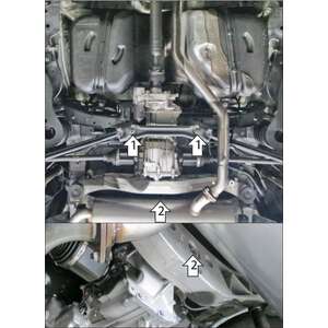 Защита Задний дифференциал Haval Jolion ( 2021- ) г. арт: 73110-2 photo2 Интернет магазин Автоаксессуаров Защита картера, МКПП, АКПП, РК, ТБ (Мотодор)