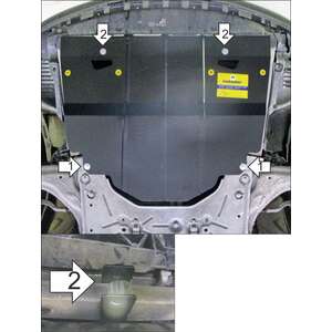 Защита Двигатель, Коробка переключения передач Renault Laguna II ( 2001-2005 ) г. арт: 71715 photo1 Интернет магазин Автоаксессуаров Защита картера, МКПП, АКПП, РК, ТБ (Мотодор)