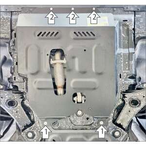 Защита Передний электромотор, Двигатель, Электроусилитель руля Evolute I-Space ( 2025- ) г. арт: 338601 photo1 Интернет магазин Автоаксессуаров Защита картера, МКПП, АКПП, РК, ТБ (Мотодор)