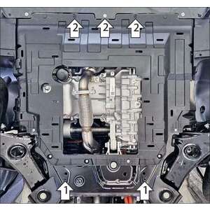 Защита Передний электромотор, Двигатель, Электроусилитель руля Evolute I-Space ( 2025- ) г. арт: 338601 photo2 Интернет магазин Автоаксессуаров Защита картера, МКПП, АКПП, РК, ТБ (Мотодор)