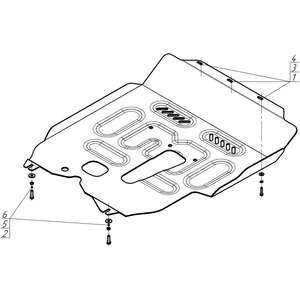 Защита Передний электромотор, Двигатель, Электроусилитель руля Evolute I-Space ( 2025- ) г. арт: 338601 photo3 Интернет магазин Автоаксессуаров Защита картера, МКПП, АКПП, РК, ТБ (Мотодор)