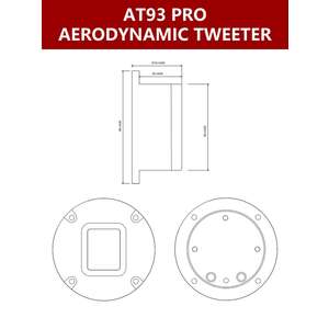 Ленточные твиттеры RedPower AT93PRO photo2 Интернет магазин Автоаксессуаров Автоаксессуары для RedPower, автозвук, акустика