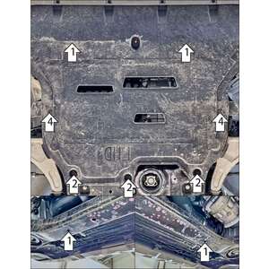 Защита Москвич М90 ( 2025-2026 ) г. арт: 77604 photo2 Интернет магазин Автоаксессуаров Защита картера, МКПП, АКПП, РК, ТБ (Мотодор)
