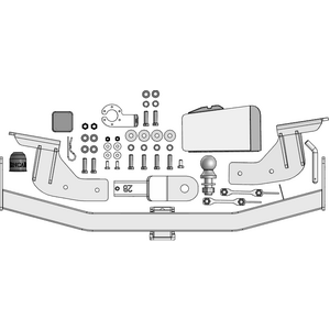 Фаркоп Changan Cs95 2023-н.в. г. ( Унив. ) арт: ZC102E photo3 Интернет магазин Автоаксессуаров Фаркопы, Тягово-сцепное устройство (ТСУ) (Мотодор)