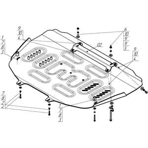 Защита Gac S7 ( 2025-2026 ) г. арт: 347803 photo3 Интернет магазин Автоаксессуаров Защита картера, МКПП, АКПП, РК, ТБ (Мотодор)
