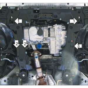 Защита Двигатель; КПП Honda Accord VIII ( 2008-2012 ) г. арт: 00820 photo2 Интернет магазин Автоаксессуаров Защита картера, МКПП, АКПП, РК, ТБ (Мотодор)