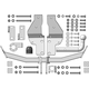 Фаркоп KIA Sorento 2012-2020 г. ( Унив. ) арт: ZH103A photo3 Интернет магазин Автоаксессуаров Фаркопы, Тягово-сцепное устройство (ТСУ) (Мотодор)