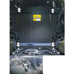 Защита Двигатель; КПП Mitsubishi Outlander XL ( 2007-2012 ) г. арт: 01324 photo2 Интернет магазин Автоаксессуаров Защита картера, МКПП, АКПП, РК, ТБ (Мотодор)