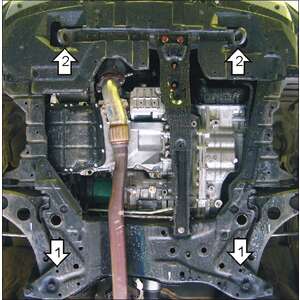 Защита Двигатель; КПП Mitsubishi Outlander XL ( 2007-2012 ) г. арт: 01324 photo3 Интернет магазин Автоаксессуаров Защита картера, МКПП, АКПП, РК, ТБ (Мотодор)