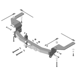 Фаркоп Toyota Land Cruiser 200 2007-2021 г. ( Унив. ) арт: 92517-FEN