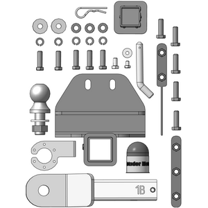 Фаркоп Toyota Land Cruiser 300 2021-н.в. г. ( Унив. ) арт: 92525-E photo3 Интернет магазин Автоаксессуаров Фаркопы, Тягово-сцепное устройство (ТСУ) (Мотодор)