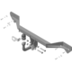 Фаркоп Toyota Prius c 2011-2019 г. ( Хэтчб. ) арт: 92519-A photo0 Интернет магазин Автоаксессуаров Фаркопы, Тягово-сцепное устройство (ТСУ) (Мотодор)
