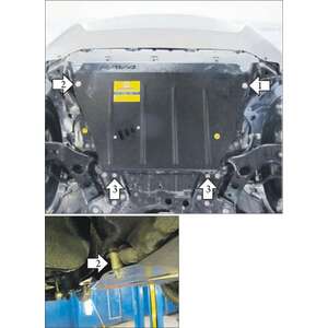 Защита Двигатель; КПП Toyota RAV 4 ( 2010-2013 ) г. арт: 02552 photo3 Интернет магазин Автоаксессуаров Защита картера, МКПП, АКПП, РК, ТБ (Мотодор)