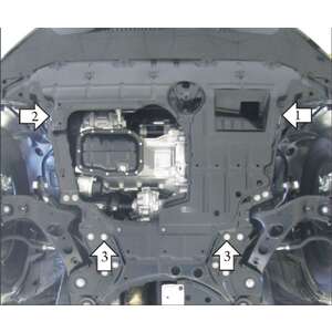 Защита Двигатель; КПП Toyota RAV 4 ( 2010-2013 ) г. арт: 02552 photo5 Интернет магазин Автоаксессуаров Защита картера, МКПП, АКПП, РК, ТБ (Мотодор)