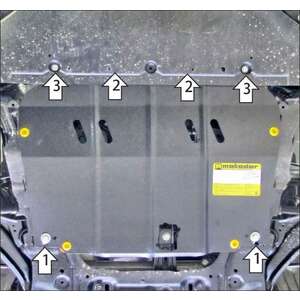 Защита Двигатель; КПП Nissan Qashqai +2 ( 2008-2014 ) г. арт: 71410 photo1 Интернет магазин Автоаксессуаров Защита картера, МКПП, АКПП, РК, ТБ (Мотодор)